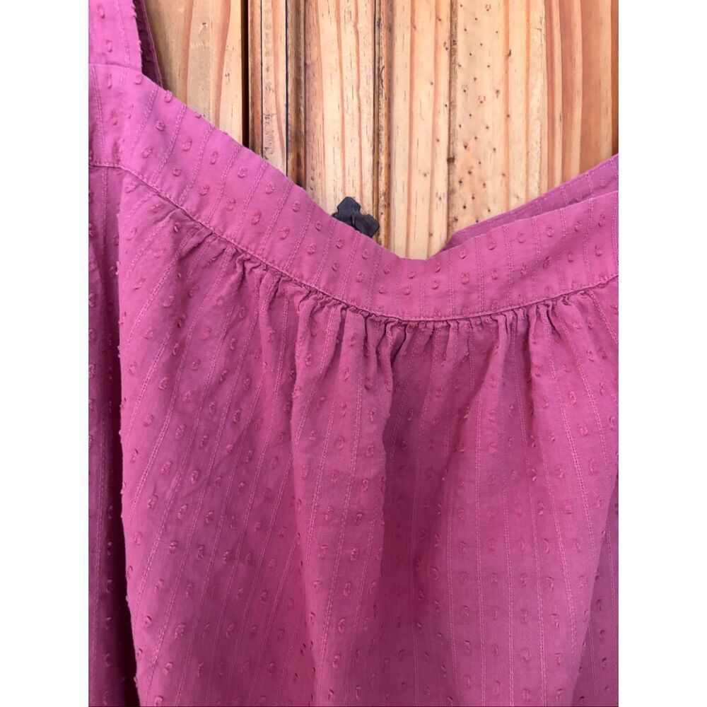 ***** 5 for $25 Torrid Mauve Dotted Swiss Top Size 6 - Picture 3 of 4
